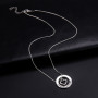 TEAMER Collier avec pendentif en forme de pom-pom girl en zinc pour femme, Zinc, Sans_pierre