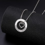 TEAMER Collier avec pendentif en forme de pom-pom girl en zinc pour femme, Zinc, Sans_pierre