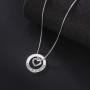 TEAMER Collier avec pendentif en forme de pom-pom girl en zinc pour femme, Zinc, Sans_pierre
