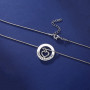 TEAMER Collier avec pendentif en forme de pom-pom girl en zinc pour femme, Zinc, Sans_pierre