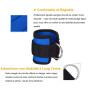 Gasea 2PCS Sangles de Chevilles pour Musculation, Anneau D Réglable Fitness Sangle de Poignet Cheville avec Pignets Durables pou