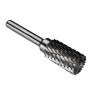 sourcing map Fraise Rotative Lime en carbure de tungstène à double coupe Cylindre Coupe en bout Lime rotative Tige de 6 mm et di