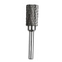 sourcing map Fraise Rotative Lime en carbure de tungstène à double coupe Cylindre Coupe en bout Lime rotative Tige de 6 mm et di
