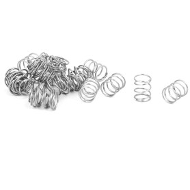 sourcing map Ressort de Compression 0.3mmx4mmx5mm 304 Acier Inoxydable 20pcs