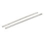 sourcing map Ressort de Compression 1mmx10mmx305mm 304 Acier Inoxydable Argenté 2pcs