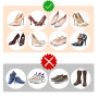 VABNEER 2 paires Coussinets pour Chaussures Rembourrage de Chaussure Faire de Grandes Chaussures Fit (Noir&Beige)