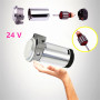 YIYIDA Klaxon d'air de voiture Car Horn 150DB Klaxon de voiture 24V Klaxon de camion 18 pouces Chrome Zinc trompette simple arge