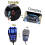 YIYIDA Alarme de voiture Connecter le klaxon allume - cigare 7 tons Klaxon de voiture Bleu et noir 135db Car Horn Amplificateur 