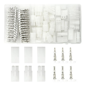 WMYCONGCONG Lot de 30 Paires de connecteurs mâles et Femelles avec Broches compatibles avec Les Grands connecteurs Tamiya de Typ