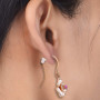 Lot de 1200 fermoirs de boucles d'oreilles en silicone transparent 4 mm