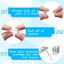 Lot de 1200 fermoirs de boucles d'oreilles en silicone transparent 4 mm