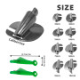 3-10mm Pied Machine a Coudre Ourlet Roulé Presseur Rolled Hemmer Foot de Biche Accessoires