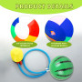 KAIYAYA Lot de 3 Ballon de Plage Gonflable,30 cm Balles de Plage Gonflables Arc-en-Ciel Jouets de Bain Balles de Plage Enfants A