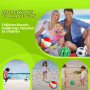KAIYAYA Lot de 3 Ballon de Plage Gonflable,30 cm Balles de Plage Gonflables Arc-en-Ciel Jouets de Bain Balles de Plage Enfants A