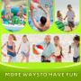 KAIYAYA Lot de 3 Ballon de Plage Gonflable,30 cm Balles de Plage Gonflables Arc-en-Ciel Jouets de Bain Balles de Plage Enfants A