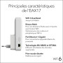 NETGEAR WiFi6 Mesh Repeater (EAX17) Add up to 140 m² and Over 20 Devices with AX3000 Dual Band Wireless Signal Booster and Repea