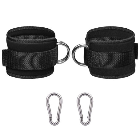 Lot de 2 Sangles de Cheville pour Machine à câble Sangles Fitness Attaches Machine câble Poignet entraînement Musculation Jambes