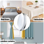 KAIYAYA 10 Pièces Aimant Puissant Poids Rideau Douche,Blanc Poids Rideau de Douche,Aimant Rond,Douche Convient pour la Fixation 