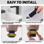 KAIYAYA Bonde de Lavabo sans Trop Plein Pop Up bonde Lavabo Salle de Bain Bonde de Vidange Noir avec Panier à Crépine Universell