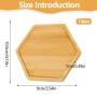 Lot de 12 dessous de verre en bois de 10 cm - Dessous de verre en bambou - Dessous de verre mosaïque - Kit de bricolage - Petit 