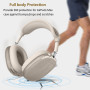 Étui pour écouteurs Airpods Max, coussinets d'oreille transparents en TPU souple, en silicone, anti-rayures, pour Apple Airpod M