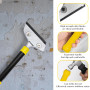 Grattoir Plaque Vitrocéramique, Scraper avec Fonction Knock-Out Grattoir Vitre avec 10 Lames Racloir Plancha pour Carrelage Papi