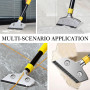 Grattoir Plaque Vitrocéramique, Scraper avec Fonction Knock-Out Grattoir Vitre avec 10 Lames Racloir Plancha pour Carrelage Papi