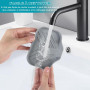 2 Pièce Porte Savons Silicone, Porte-Savon en Silicone avec Trous de Drainage et Motifs Antidérapants - pour Salle de Bain, Douc