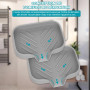 2 Pièce Porte Savons Silicone, Porte-Savon en Silicone avec Trous de Drainage et Motifs Antidérapants - pour Salle de Bain, Douc