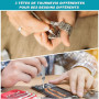 4 Pièces Tournevis Lunettes, Tournevis pour Lunettes 4 en 1 - Kit de Réparation Miniature pour Montures, Montres, Bijoux et Joue