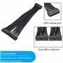 Lot de 6 tiges filetées M8 x 300 mm - Tiges filetées en acier au carbone - Vis à double filetage complet avec écrous et rondelle