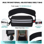 Laisse Canicross Chien, Jogging Mains Libres pour Chiens avec Ceinture et Sac Banane détachable, Anti Traction Harnais avec Cout