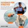 ZONE3 Front Facing Swim Tuba de Forage Unisexe, Orange/Gris, Taille Unique