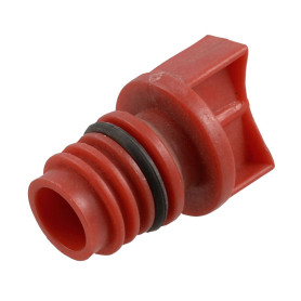 sourcingmap Bouchons d'huile Compresseur d'air diamètre de filetage mâle du logement 18mm en plastique rouge