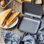 TAMUME Grille-Pain à Induction Fer à Tarte Antiadhésif avec Poignée Robuste, Machine à Sandwich Toastie Adaptée à Toutes les Pla