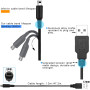 OSTENT Câble D'alimentation du Chargeur de Données USB pour Console de Jeu Nintendo DSi NDSi