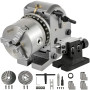 Mophorn Tête de Division 4pouces/100mm Tête d'indexation Tête Division Pour Fraiseuse Table Rotation BS-0