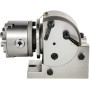 Mophorn Tête de Division 4pouces/100mm Tête d'indexation Tête Division Pour Fraiseuse Table Rotation BS-0, Argent