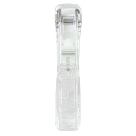 WANGCL Lot de 50 pinces à papier transparentes avec recharge en métal - Pour bureau