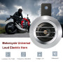 sirène de klaxon électrique de moto universelle 12V 110DB haut-parleur de klaxon rond étanch