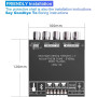 WANGCL 2 x 50 W + 100 W 2.1 canaux pour caisson de basses avec contrôle des aigus et des basses double puce TPA3116 DC 12-24 V B