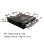 WANGCL 2 x 50 W + 100 W 2.1 canaux pour caisson de basses avec contrôle des aigus et des basses double puce TPA3116 DC 12-24 V B