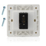 WANGCL Lot de 4 boutons poussoir pour sortie NO/NC/COM Système de contrôle d'accès pour porte 86 mm x 86 mm 36 V 3 A Blanc