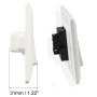 WANGCL Lot de 4 boutons poussoir pour sortie NO/NC/COM Système de contrôle d'accès pour porte 86 mm x 86 mm 36 V 3 A Blanc