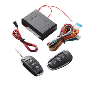 WANGCL Kit de Serrure de Porte Centrale Universelle avec télécommande Style 14 verrouillages sans clé avec boîte de contrôle + 2