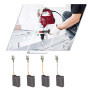 WANGCL Lot de 10 burch en carbone pour meuleuse d'angle électrique Bosch 180#20-180 - 6 x 16 x 22 mm