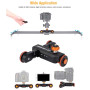 Yelangu Chariot de Photographie électrique motorisé avec télécommande sans Fil, 3 Vitesses, Rotation à 360 degrés pour Appareil 