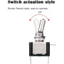 Linkstyle 5PCS Interrupteur à Bascule, 12V 20A SPST ON/OFF Interrupteur Bascule Étanche mit LED pour Voiture Marine RV