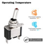 Linkstyle 5PCS Interrupteur à Bascule, 12V 20A SPST ON/OFF Interrupteur Bascule Étanche mit LED pour Voiture Marine RV