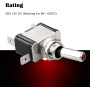 Linkstyle 5PCS Interrupteur à Bascule, 12V 20A SPST ON/OFF Interrupteur Bascule Étanche mit LED pour Voiture Marine RV
